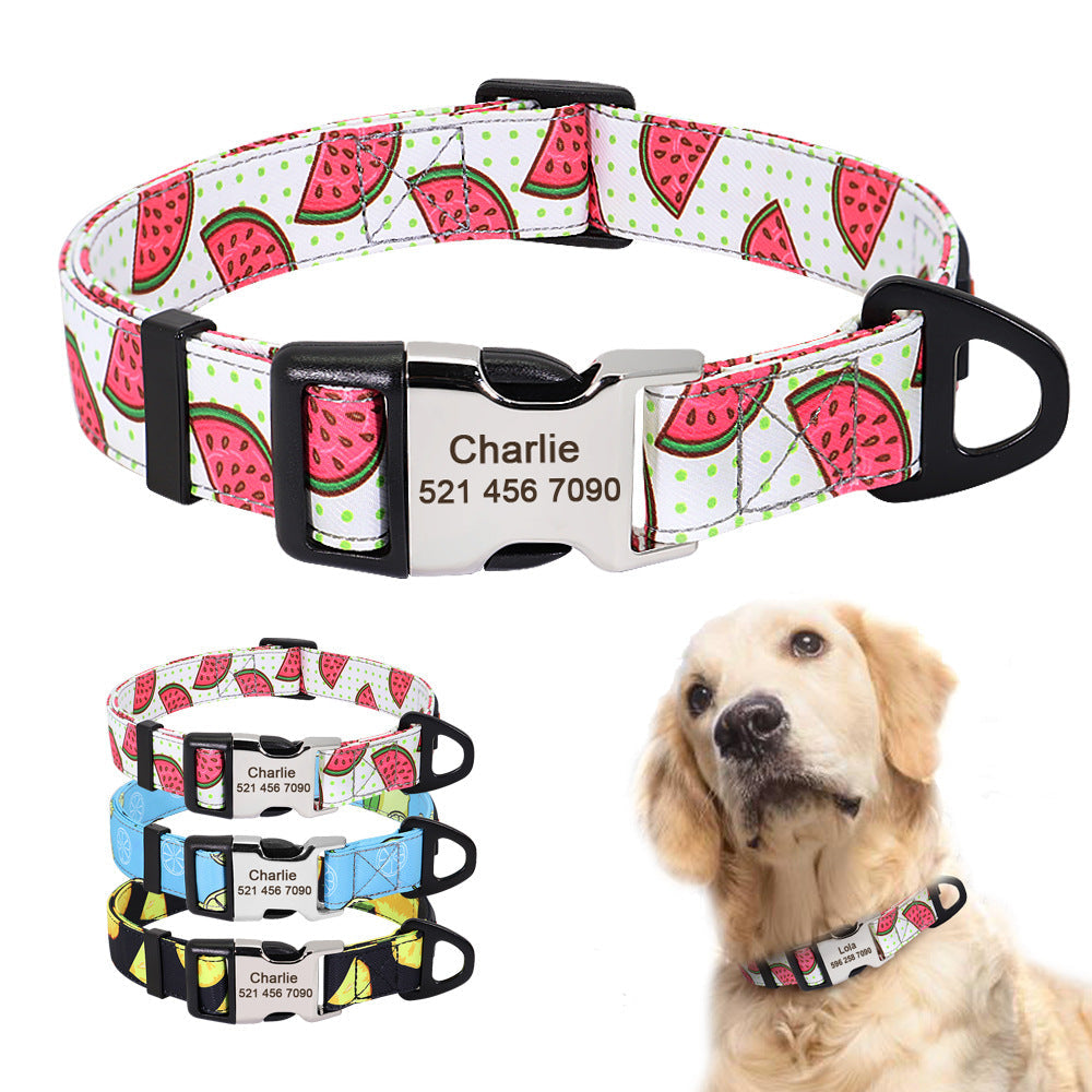 New Dog Cute Pet Neck Lettering Collar - Premium 7 from ACEntDesigns - Just $36.71! Shop now at ACEntDesigns