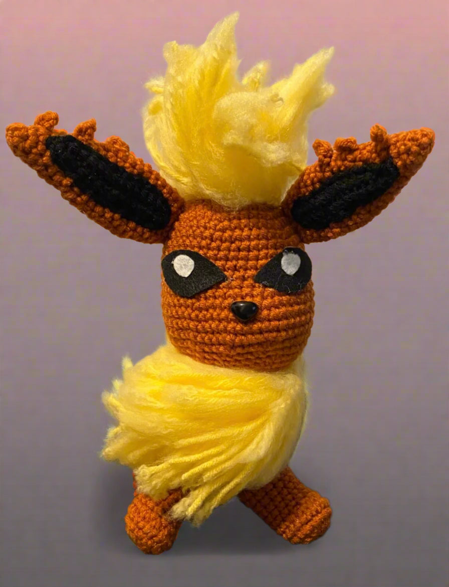 Flareon Crochet Doll - Premium  from ACEntDesigns - Just $35! Shop now at ACEntDesigns